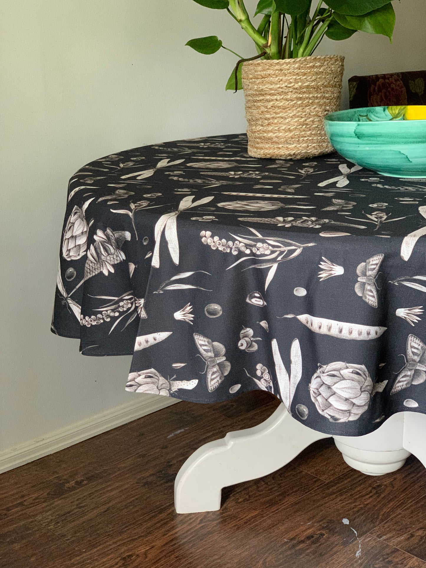 Round Tablecloth, 100% Cotton | Seeds Carbon