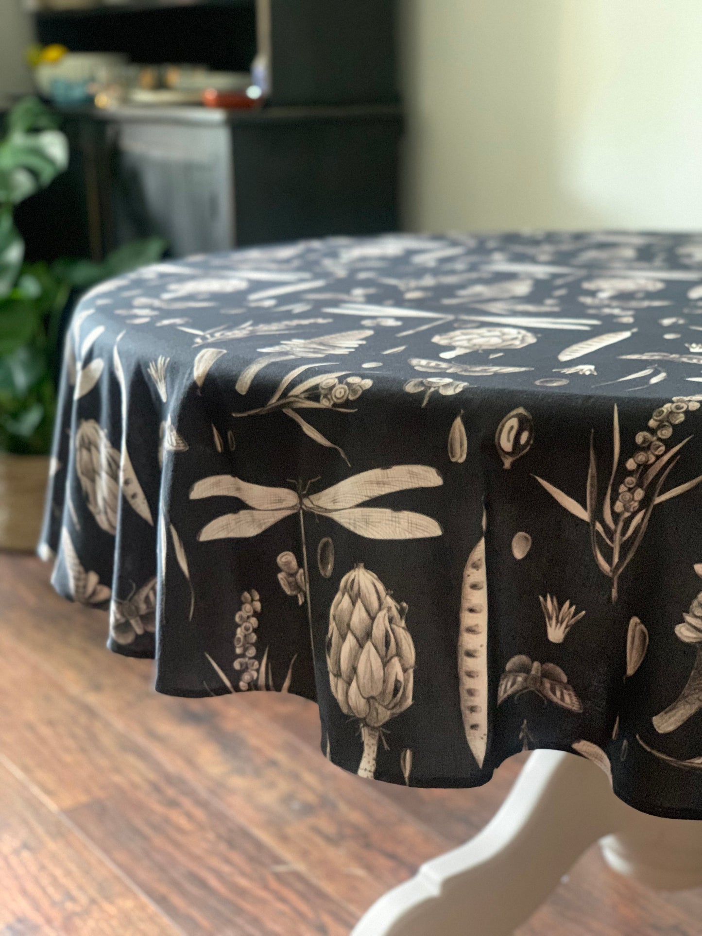 Round Tablecloth, 100% Cotton | Seeds Carbon