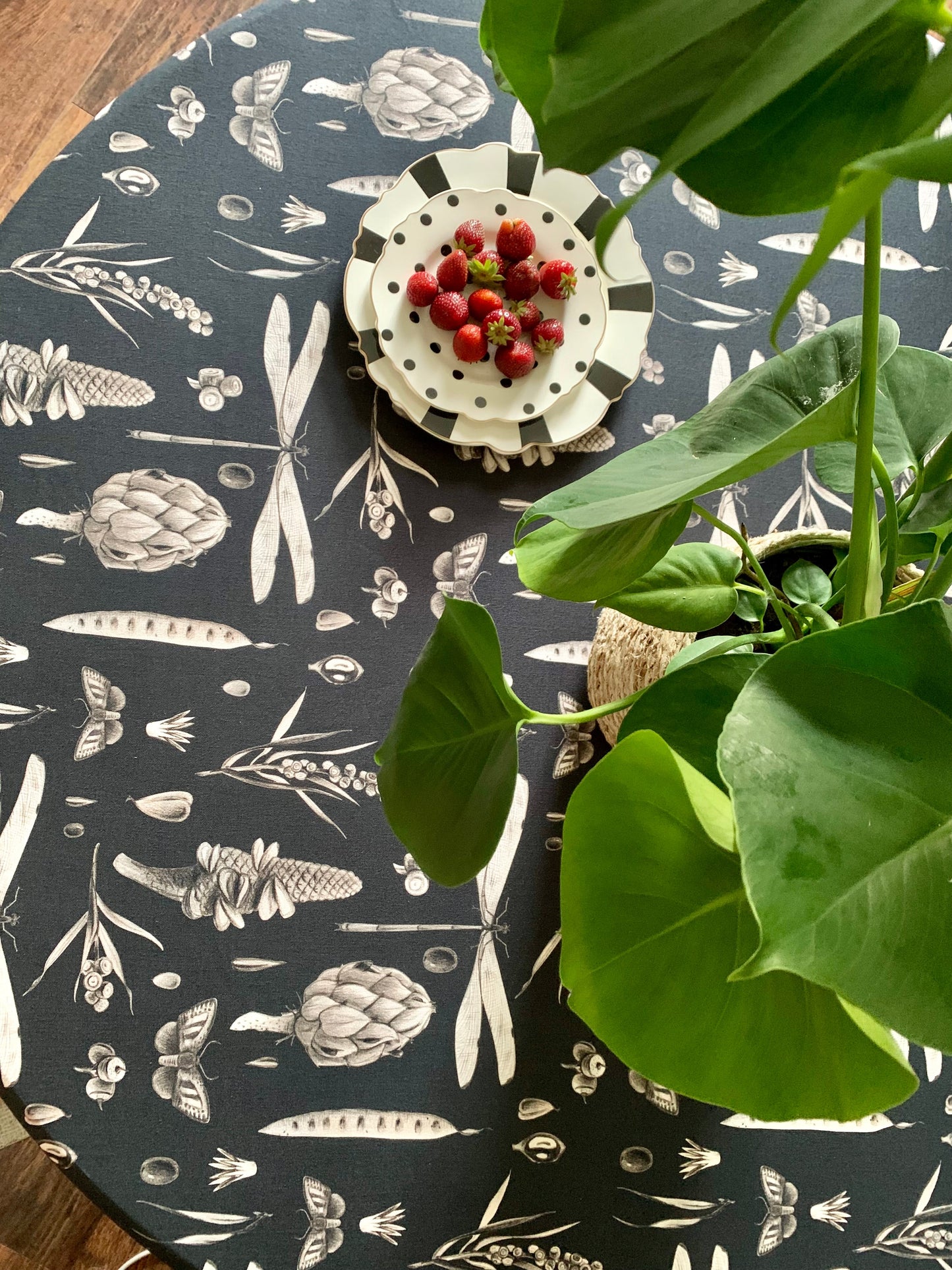 Round Tablecloth, 100% Cotton | Seeds Carbon
