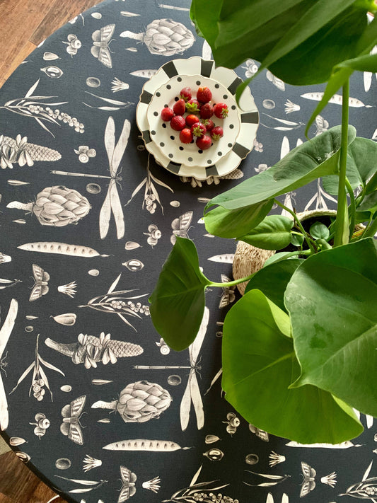 Round Tablecloth, 100% Cotton | Seeds Carbon