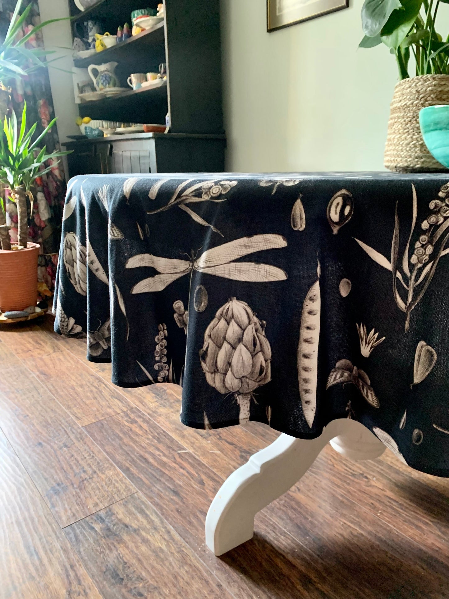 Round Tablecloth, 100% Cotton | Seeds Carbon
