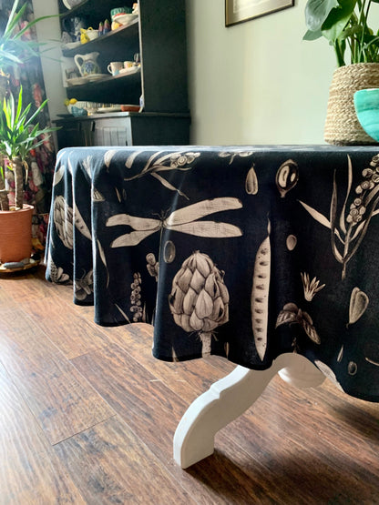 Round Tablecloth, 100% Cotton | Seeds Carbon