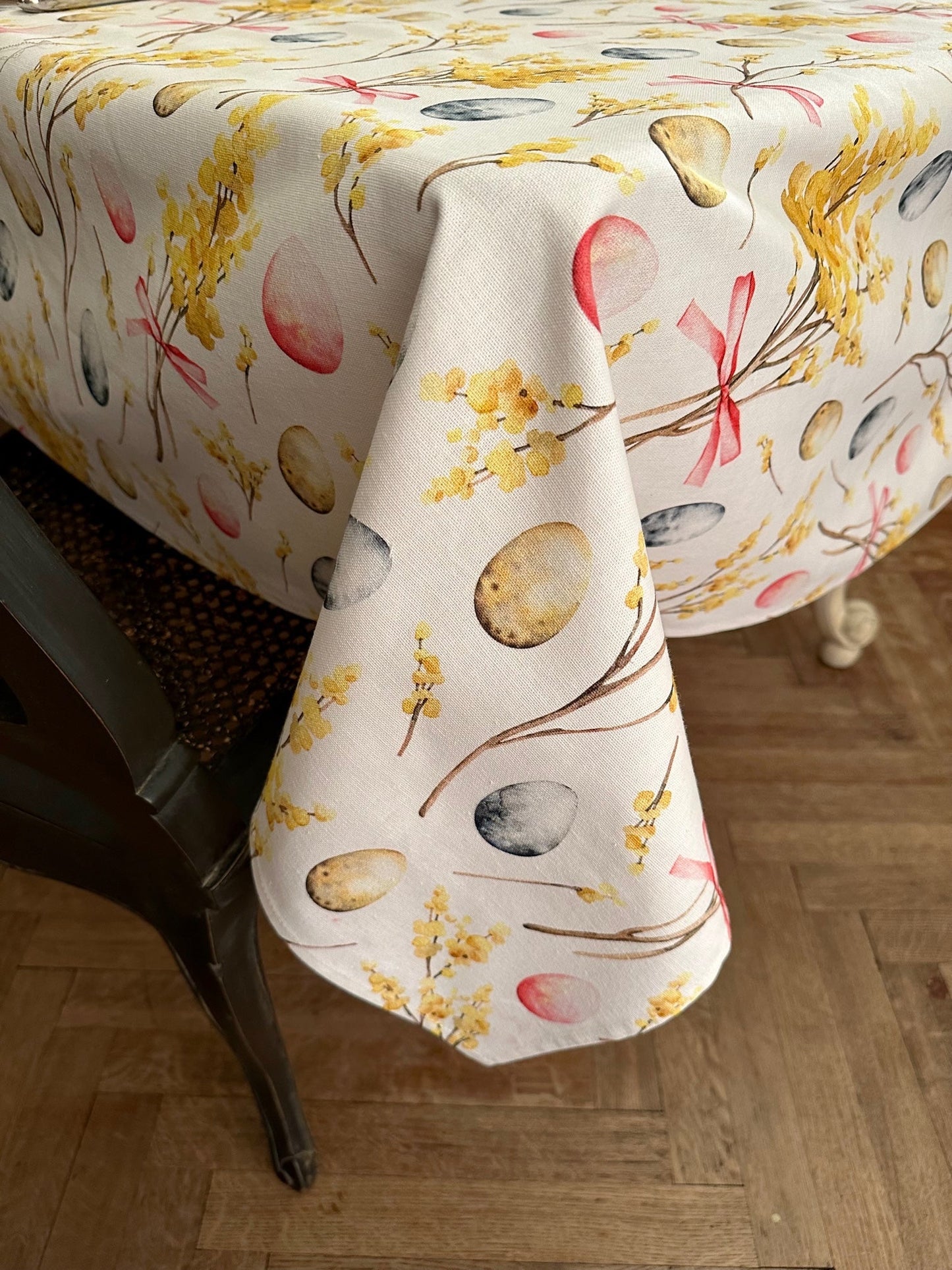 Tablecloth Rectangular, Cotton | Happy Easter