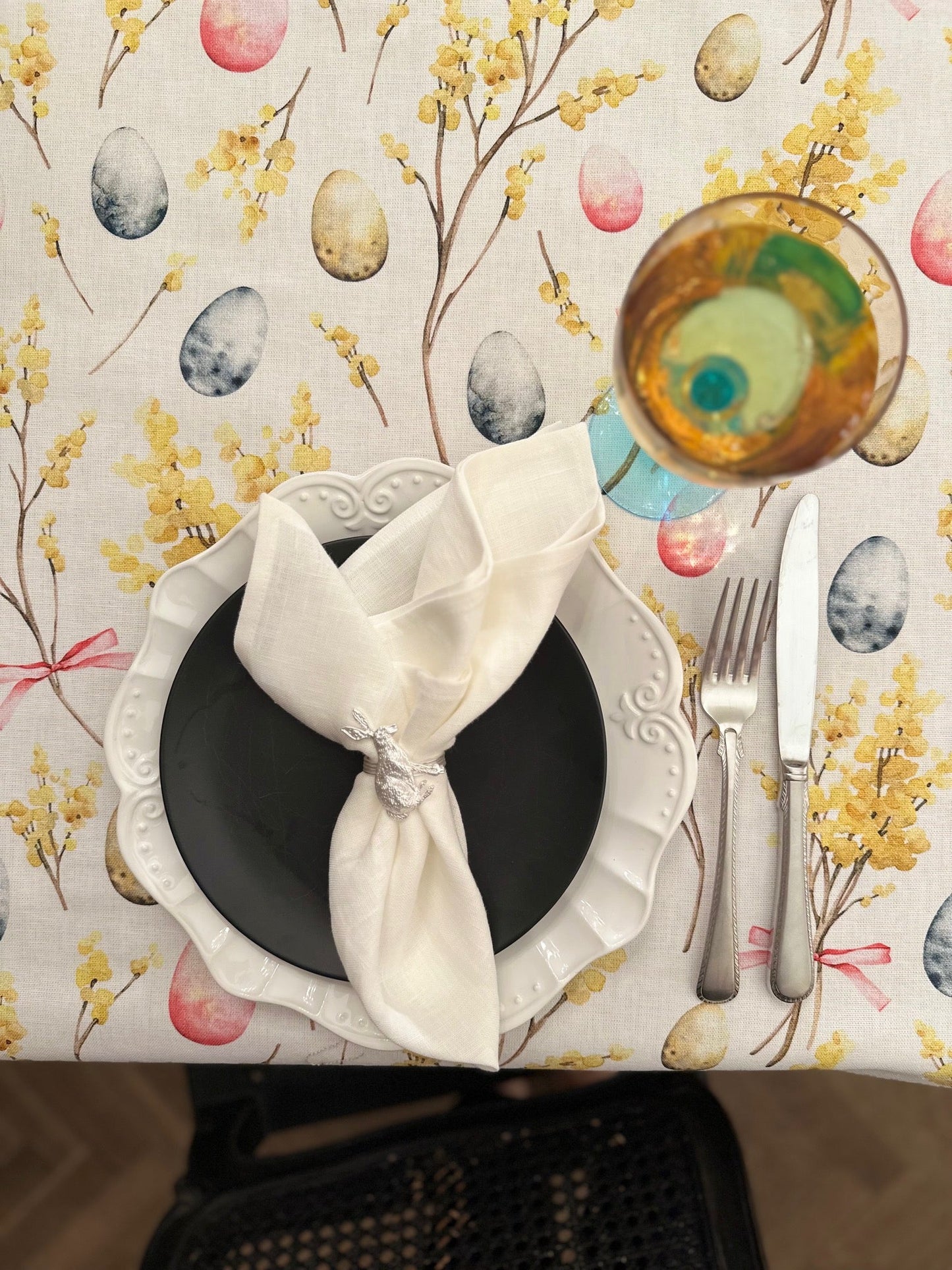 Tablecloth Rectangular, Cotton | Happy Easter