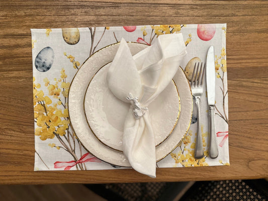 Placemat 30x43cm, 100% cotton | Happy Easter